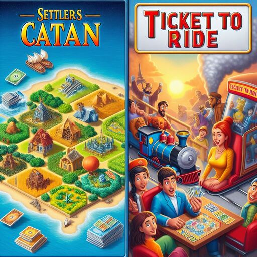 Settlers of Catan vs. Ticket to Ride